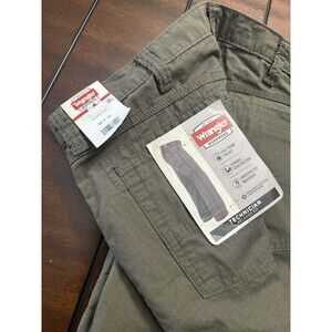 Wrangler Pants Mens 38 X 30 Military Green Relaxed  Technician Pant Workwear NEW